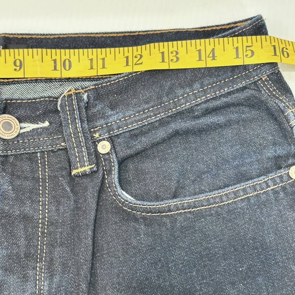 Neuw Mens Selvedge Denim Button Fly Italian Lou Slim 31 x 28 Medium Dark‎ Wash - Picture 6 of 8